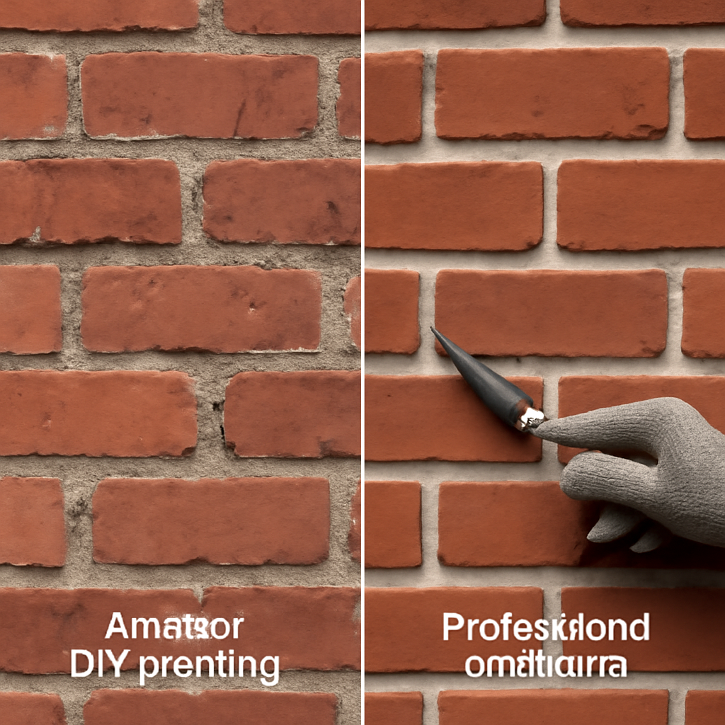 Vakman vs doe-het-zelf voegwerk vergelijking - Artur Dec Borne